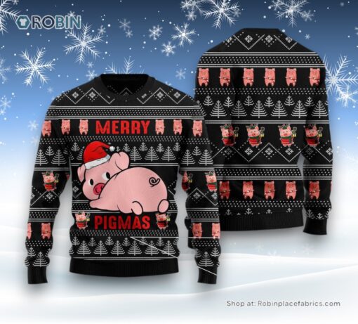 Merry Pigmas Ugly Christmas Sweater