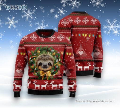 Merry Slothmas Funny Ugly Christmas Sweatshirt, Sweater