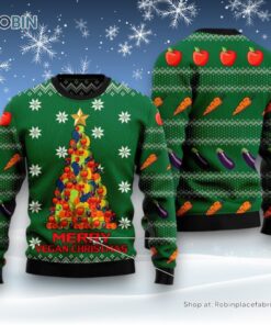 Merry Vegan Christmas Ugly Christmas Sweatshirt, Sweater