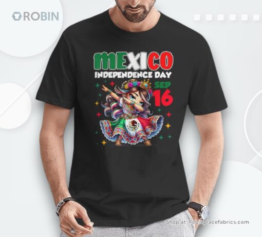 Mexico Independence Day September 16 Celebration Girls Shirt