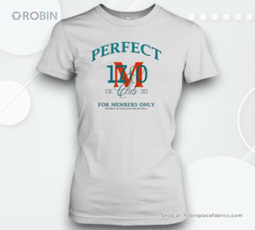 Miami Dolphins football perfect 1972 club for members only Unisex Shirt
