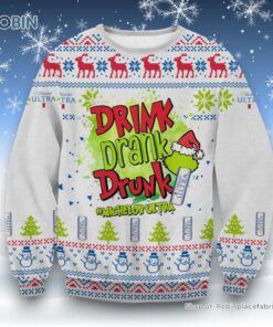 Michelob Ultra Grinch Ugly Sweater and Sweatshirt