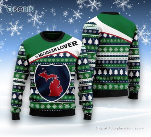 Michigan Lover Ugly Christmas Sweater
