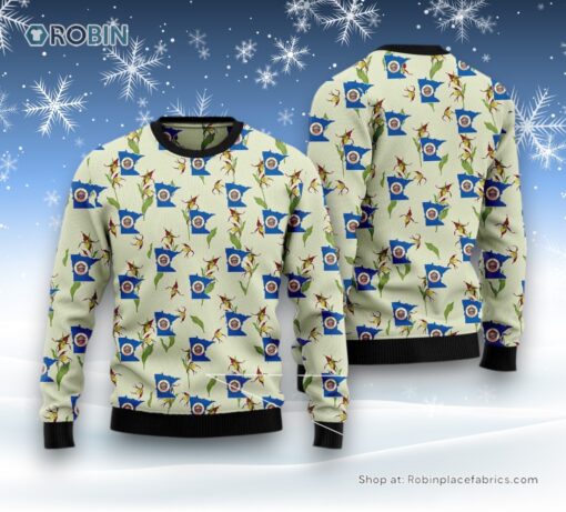 Minnesota Lady Slipper Ugly Christmas Sweatshirt, Sweater