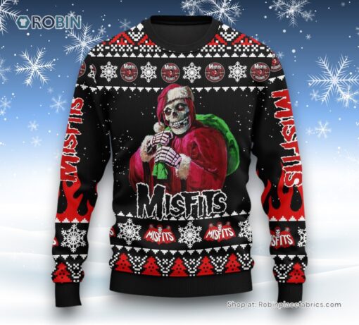 Misfits I Want Your Skulls I Need Your Skulls Ugly Christmas Sweater and Sweatshirt