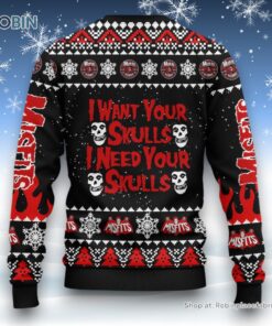 Misfits I Want Your Skulls I Need Your Skulls Ugly Christmas Sweater and Sweatshirt
