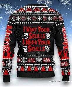 Misfits I Want Your Skulls I Need Your Skulls Ugly Sweater and Sweatshirt