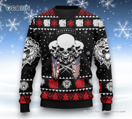 Miss May I Custom Name Ugly Christmas Sweater and Sweatshirt