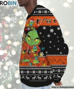 MLB Baltimore Orioles Baby Groot And Grinch Best Friends Ugly Christmas Sweatshirt & Sweater MLB Baltimore Orioles Baby Groot And Grinch Best Friends Ugly Christmas Sweatshirt & Sweater
