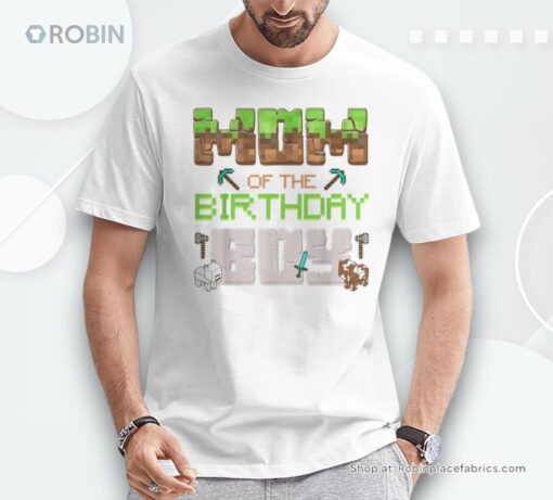 Mom And Dad Of The Birthday Boy Game Gaming Family Matching Shirt