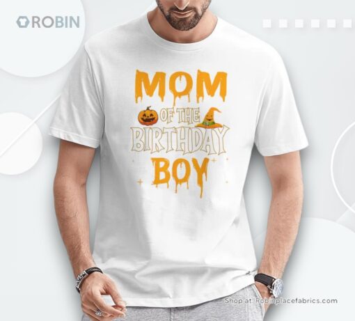 Mom Of The Birthday Boy Halloween 1St Birthday Boy Shirt