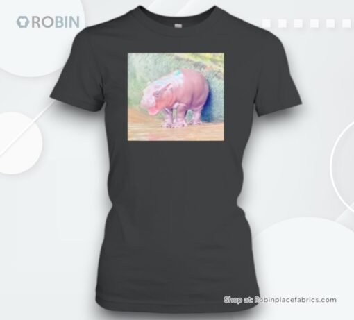 Moo Deng Baby Hippo Photo Unisex Shirt