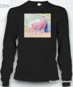 Moo Deng Baby Hippo Photo Unisex Shirt