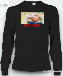 Moo Deng Bouncy Pig The Cute Baby Hippo In Thai Unisex Shirt