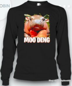Moo Deng Cute Baby Hippo Pig In Thai Hippopotamus Unisex Shirt
