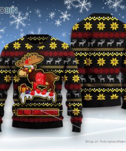 Moose Ugly Christmas Sweater Moose Ugly Christmas Sweater