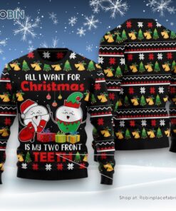 My Two Front Teeth Ugly Christmas Sweatshirt, Sweater