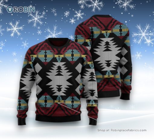 Native American Aboriginal Pattern Ugly Christmas Sweater