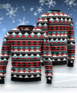Native American Pattern Ugly Christmas Sweatshirt, Sweater Native American Pattern Ugly Christmas Sweatshirt, Sweater