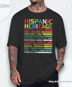 National Latino Countries Flag Hispanic Heritage Month 2024 Shirt