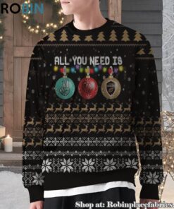 NBA All You Need Is Peace Love And Cleveland Cavaliers Ugly Christmas Sweatshirt, Sweater NBA All You Need Is Peace Love And Cleveland Cavaliers Ugly Christmas Sweatshirt, Sweater