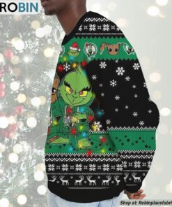 Boston Celtics Baby Groot And Grinch Best Friends Ugly Christmas Sweatshirt & Sweater Boston Celtics Baby Groot And Grinch Best Friends Ugly Christmas Sweatshirt & Sweater