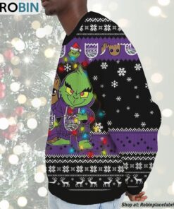 NBA Sacramento Kings Baby Groot And Grinch Best Friends Ugly Christmas Sweatshirt & Sweater
