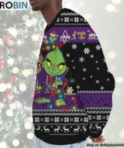 NCAA Alcorn State Braves Baby Groot And Grinch Best Friends Ugly Christmas Sweatshirt & Sweater