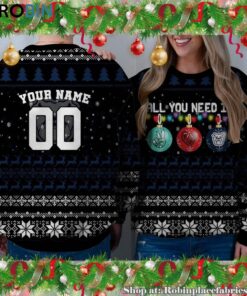 NCAA All You Need Is Peace Love And Butler Bulldogs Ugly Christmas Sweatshirt, Sweater
