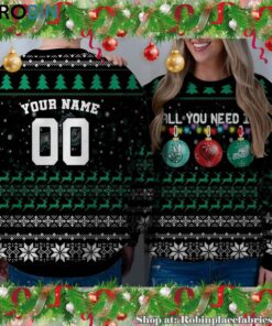 NCAA All You Need Is Peace Love And Florida Gulf Coast Eagles Ugly Christmas Sweatshirt, Sweater