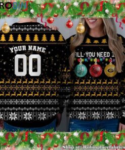 NCAA All You Need Is Peace Love And Grambling St. Tigers Ugly Christmas Sweatshirt, Sweater NCAA All You Need Is Peace Love And Grambling St. Tigers Ugly Christmas Sweatshirt, Sweater