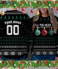 NCAA All You Need Is Peace Love And Green Bay Phoenix Ugly Christmas Sweatshirt, Sweater