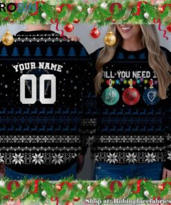NCAA All You Need Is Peace Love And Howard Bison Ugly Christmas Sweatshirt, Sweater