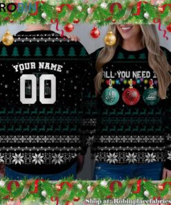 NCAA All You Need Is Peace Love And Jacksonville Dolphins Ugly Christmas Sweatshirt, Sweater NCAA All You Need Is Peace Love And Jacksonville Dolphins Ugly Christmas Sweatshirt, Sweater