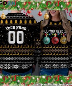 NCAA All You Need Is Peace Love And Missouri Tigers Ugly Christmas Sweatshirt, Sweater