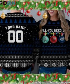 NCAA All You Need Is Peace Love And Nevada Wolf Pack Ugly Christmas Sweatshirt, Sweater