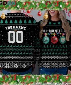 NCAA All You Need Is Peace Love And Norfolk State Spartans Ugly Christmas Sweatshirt, Sweater
