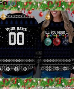 NCAA All You Need Is Peace Love And Notre Dame Fighting Irish Ugly Christmas Sweatshirt, Sweater NCAA All You Need Is Peace Love And Notre Dame Fighting Irish Ugly Christmas Sweatshirt, Sweater