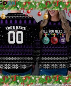 NCAA All You Need Is Peace Love And NW State Demons Ugly Christmas Sweatshirt, Sweater NCAA All You Need Is Peace Love And NW State Demons Ugly Christmas Sweatshirt, Sweater