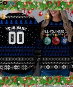 NCAA All You Need Is Peace Love And Saint Louis Billikens Ugly Christmas Sweatshirt, Sweater