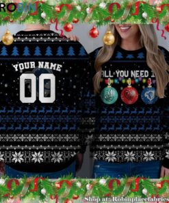 NCAA All You Need Is Peace Love And Seton Hall Pirates Ugly Christmas Sweatshirt, Sweater