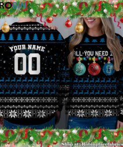 NCAA All You Need Is Peace Love And Texas A&M-Corpus Christi Islanders Ugly Christmas Sweatshirt, Sweater