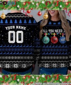NCAA All You Need Is Peace Love And UCLA Bruins Ugly Christmas Sweatshirt, Sweater