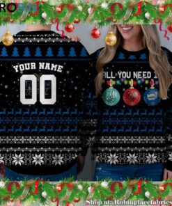 NCAA All You Need Is Peace Love And UMKC Roos Ugly Christmas Sweatshirt, Sweater