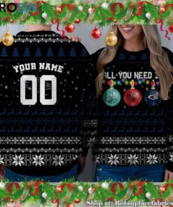 NCAA All You Need Is Peace Love And UTSA Roadrunners Ugly Christmas Sweatshirt, Sweater