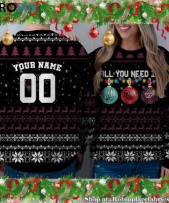 NCAA All You Need Is Peace Love And Virginia Tech Hokies Ugly Christmas Sweatshirt, Sweater NCAA All You Need Is Peace Love And Virginia Tech Hokies Ugly Christmas Sweatshirt, Sweater