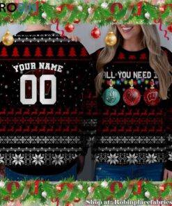 NCAA All You Need Is Peace Love And Wisconsin Badgers Ugly Christmas Sweatshirt, Sweater NCAA All You Need Is Peace Love And Wisconsin Badgers Ugly Christmas Sweatshirt, Sweater