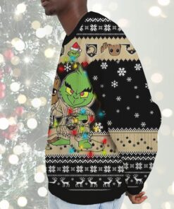 NCAA Army West Point Black Knights Baby Groot And Grinch Best Friends Ugly Christmas Sweatshirt & Sweater