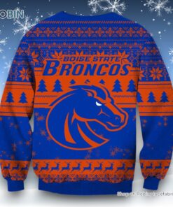 NCAA Boise State Broncos Grinch Christmas Ugly Sweater and Sweatshirt
