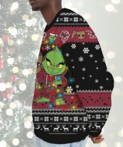 NCAA Boston College Eagles Baby Groot And Grinch Best Friends Ugly Christmas Sweatshirt & Sweater